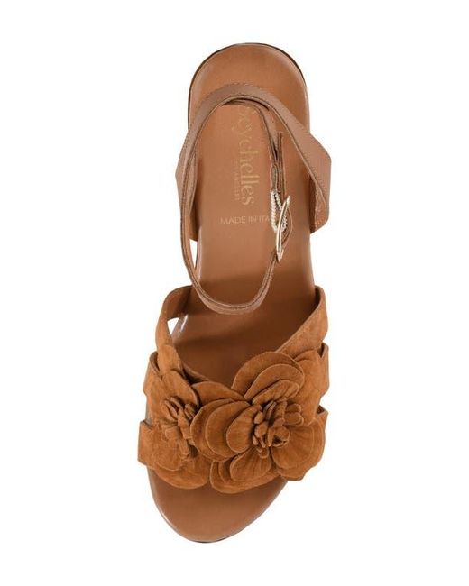 Seychelles Brown Chasing Sunsets Ankle Strap Platform Sandal