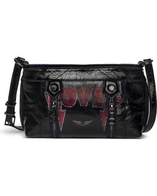 Zadig & Voltaire Black Sunny Mood Punk Crossbody Bag