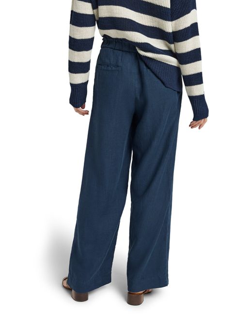Faherty Brand Blue Monterey Linen Pants