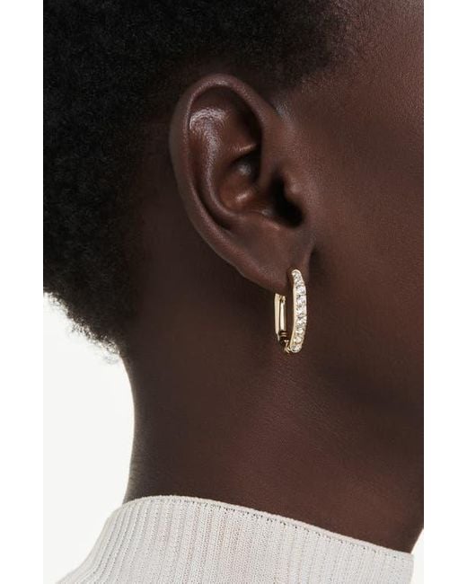 Swarovski Metallic Dextera Crystal Hoop Earrings