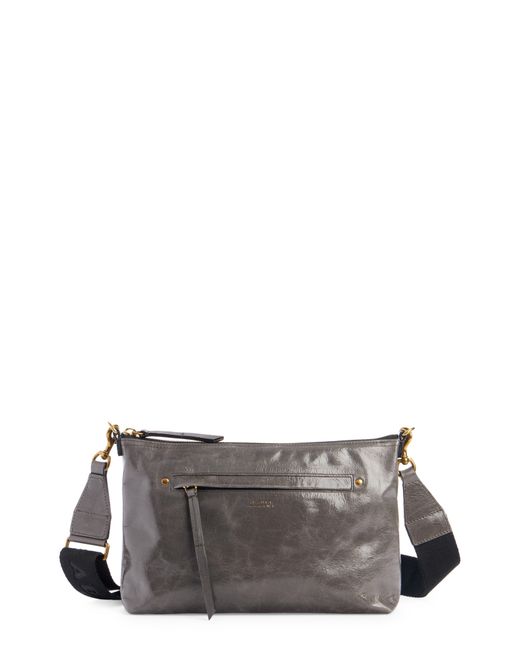 Isabel Marant Nessah Wardy Leather Crossbody Bag in Gray Lyst