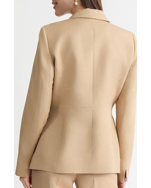 Kasper Natural Linen Blend Jacket