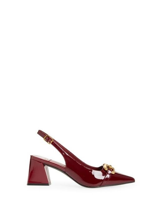 Jeffrey Campbell Red Nakita Slingback Pointed Toe Pump