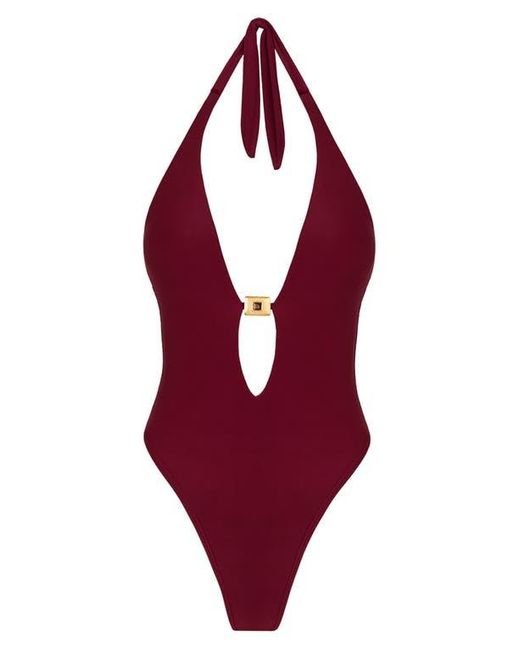 ViX Red Liza Cutout One-Piece Swimsuit