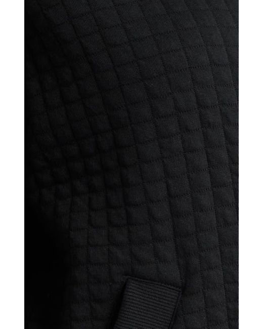 Caslon Black Quilted Cotton Bomber Jacket