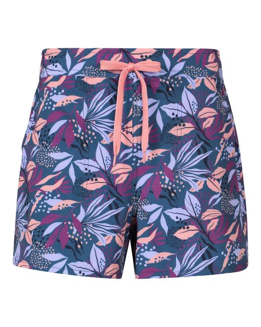 Mountain Warehouse Blue Stretch Patterned Boardshorts