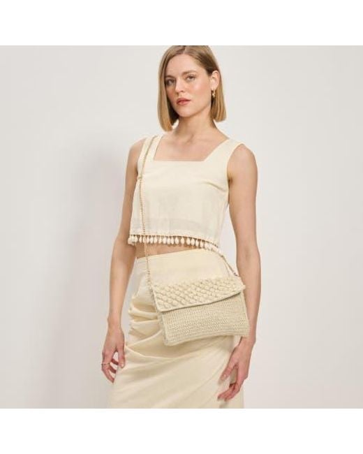 Moda Luxe Metallic Stylish Celeste Crossbody Handbag For