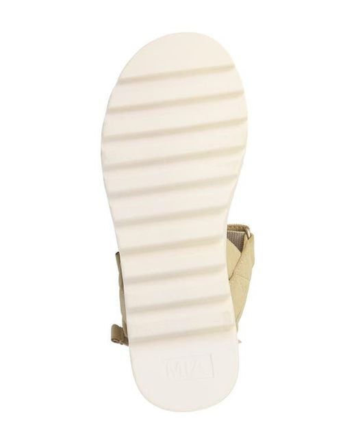 MIA Natural Jony Ankle Strap Platform Sandal