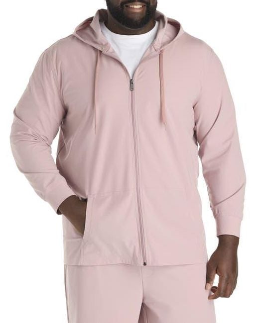 Society of One by DXL Men's Pink Big Tall Commuter Full-Zip Hoodie - Main Image