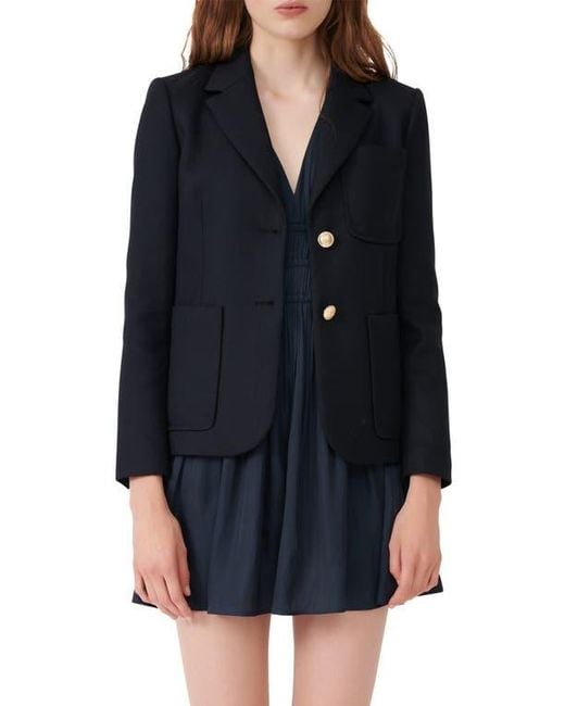 Maje Black Tailored Blazer