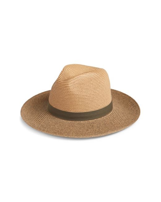 Nordstrom Natural Packable Braided Paper Straw Panama Hat