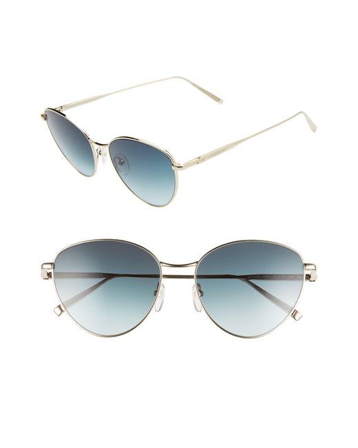 Longchamp Multicolor 55mm Round Sunglasses