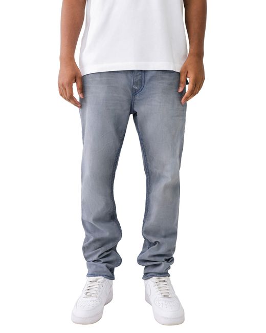 True Religion Gray Rocco Super T Skinny Jeans for men