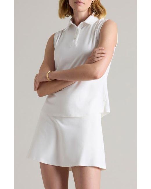 Rhone White Course To Court Sleeveless Polo