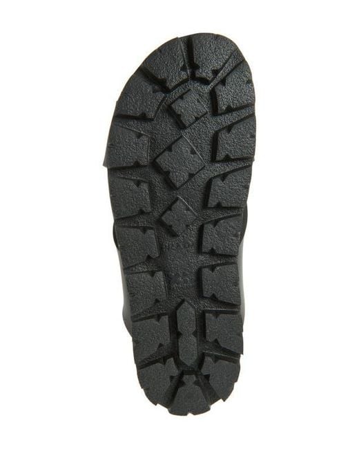 Prada Gray Cross Strap Slide Sandal