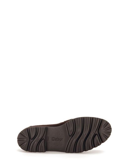 Gabor Blue Platform Bit Loafer