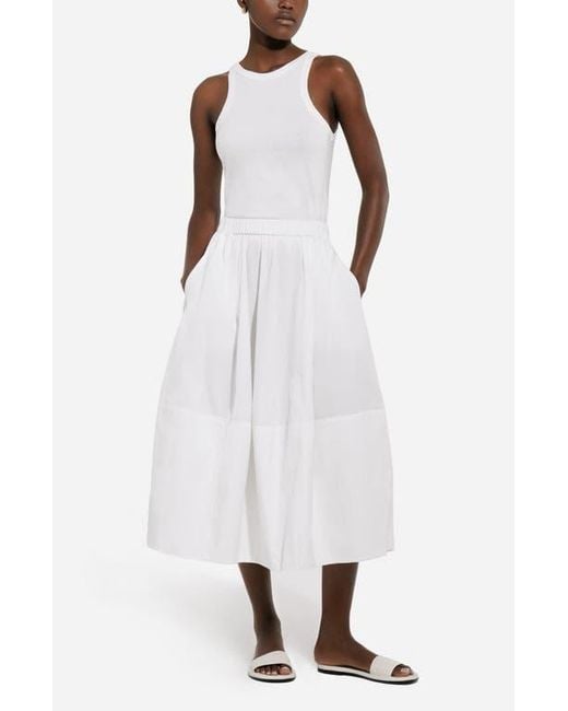 Co. White Full Skirt