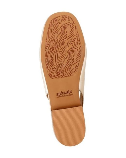 Softwalk® White Katy Slingback Flat