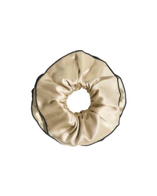 Lost Pattern Metallic Maxi Flower Double-Layer Oversized Silk Scrunchie