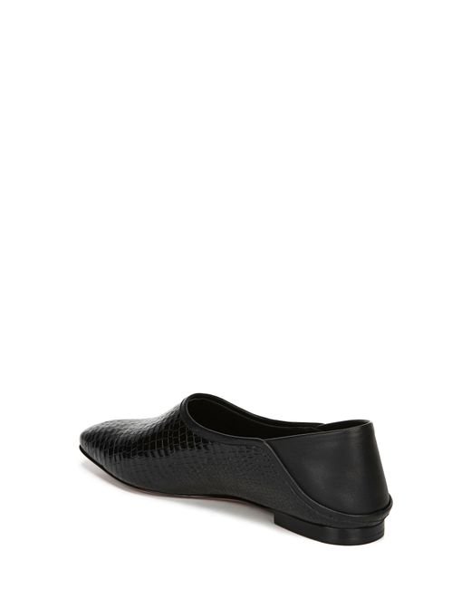 vince branine leather flat