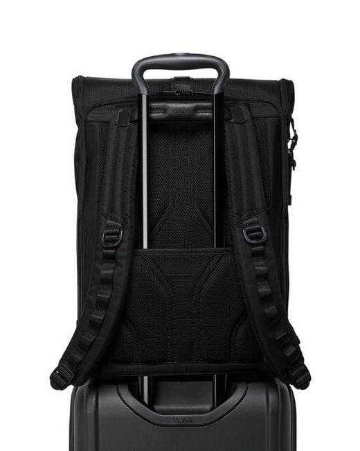 Tumi Black Surveillance Front Flap Backpack