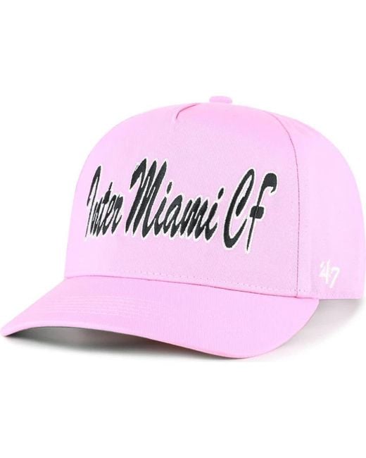 '47 Pink Inter Miami Cf Brushmark Hitch Adjustable Hat for men