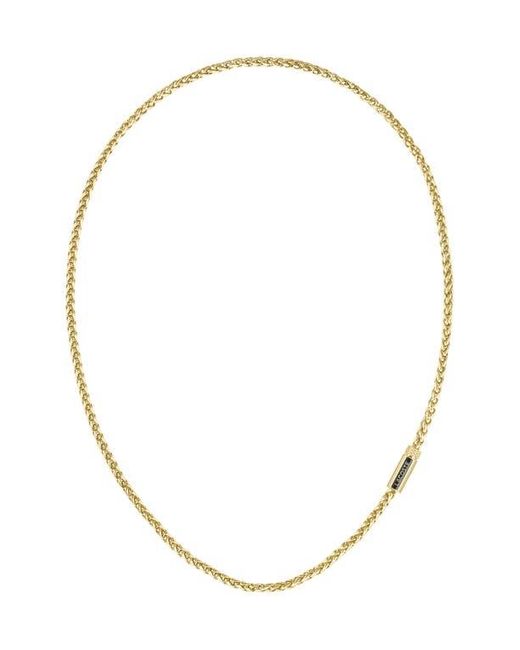 Lacoste Metallic Spelt Necklace for men