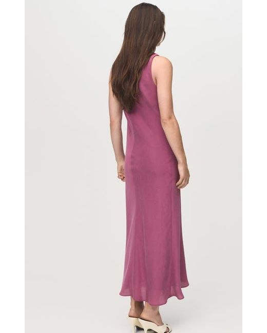 Mango Purple Sleeveless Midi Dress