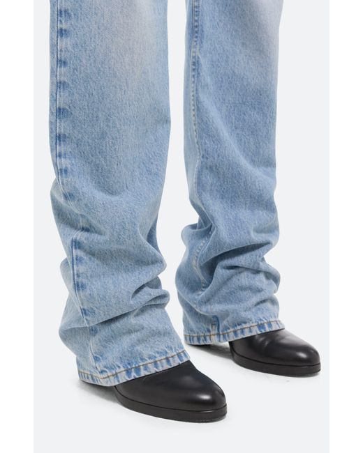 Helmut Lang Blue Low Rise Straight Leg Jeans