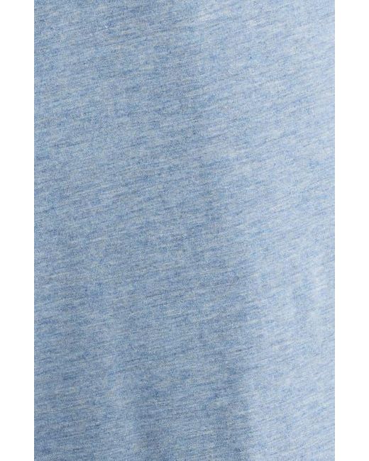 Daniel Buchler Blue Stretch Cotton & Modal Drawstring Pajama Shorts for men