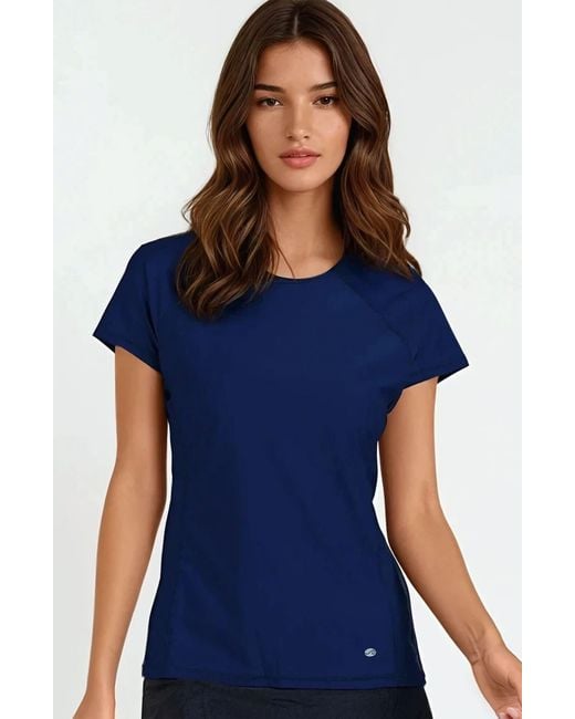 Calypsa Blue Loose Fit Adele Swim Top