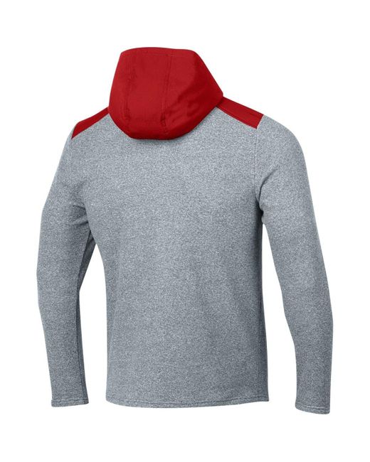 Men's Under Armour White Texas Tech Red Raiders Lightweight Mock Neck Performance Quarter-Zip Jacket Size: Medium