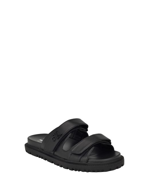 Calvin Klein Black Donnie Slide Sandal