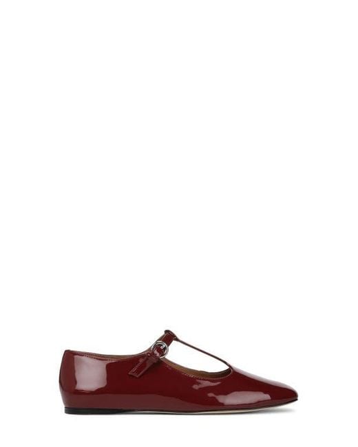 Sarto Red Flexa Astoria T-Strap Flat