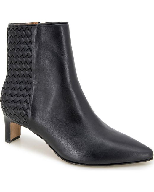 Andre Assous Black Winter Pointed Toe Bootie