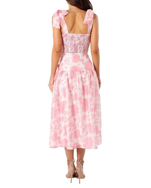 Petal & Pup Pink Elle Floral Top & Midi Skirt Set