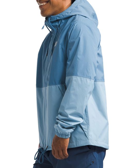 The North Face Blue Antora Waterproof Hooded Rain Jacket for men