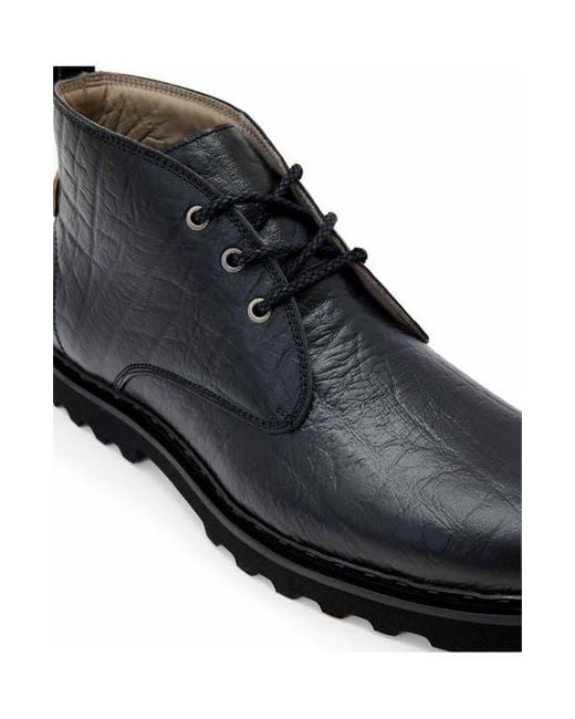 AllSaints Black Skiff Mid Boot for men