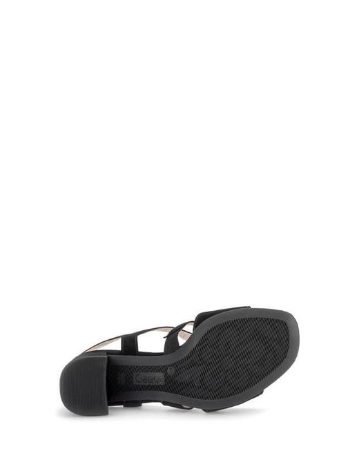 Gabor Black Ankle Strap Sandal