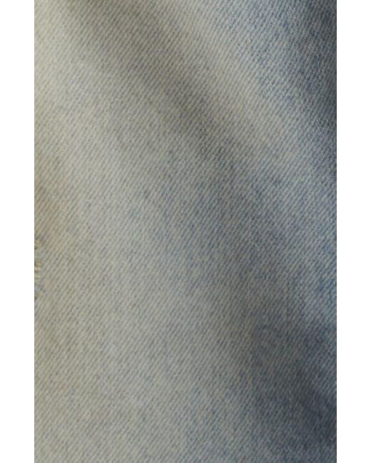 Amiri Blue Sinners Embroidered Distressed Jeans for men