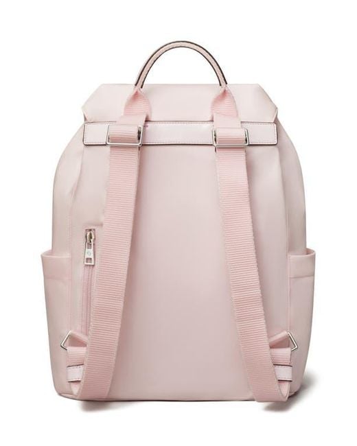Tory Burch Bright Pink Nylon Backpack with Tan Handles Tory Burch Backpack Pink Bags & Handbags for Women for sale  main image 4