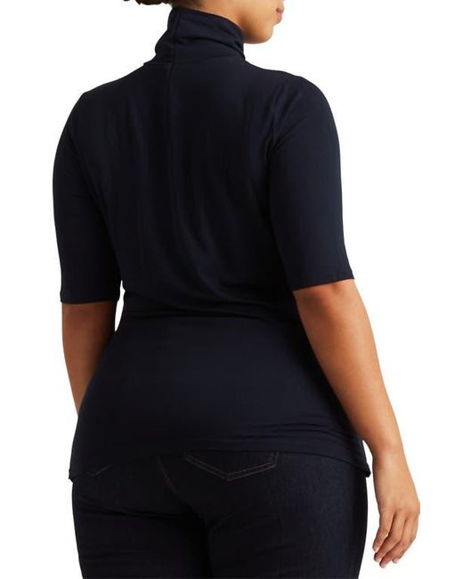 Ralph Lauren Black Scrunch Neck Top