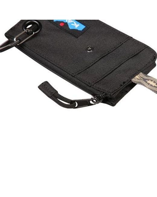 Kavu Black Clipper Card Case Wallet