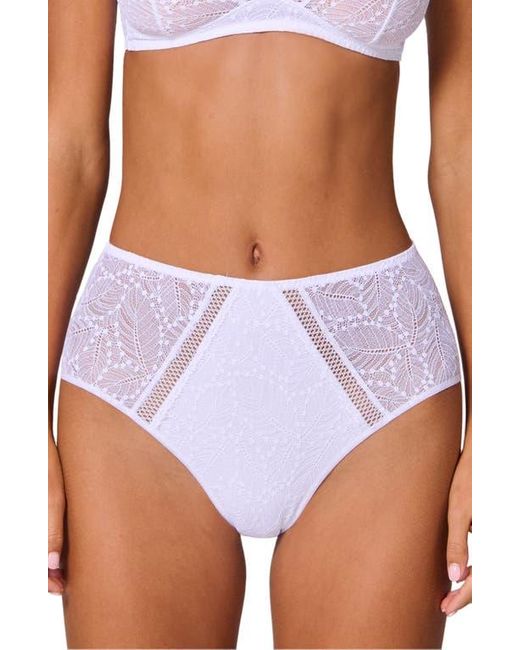 Simone Perele White Comete Retro Briefs