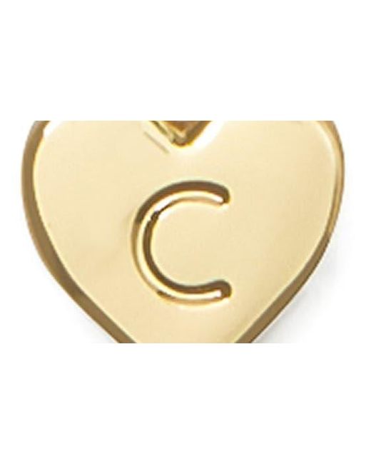 Kate Spade Metallic Initial Heart Pendant Necklace