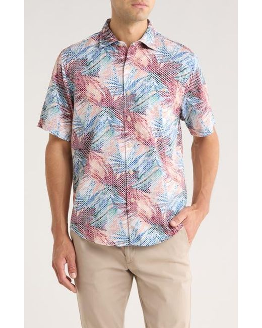 Tommy Bahama Blue Tortola Cartago Palms Button-Up Shirt for men