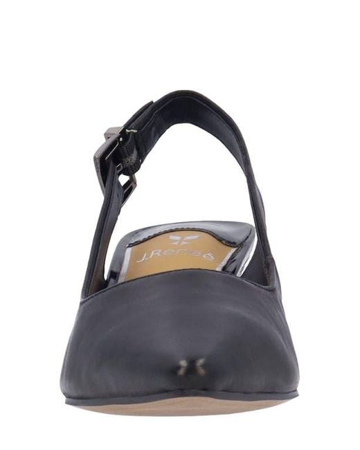 J. Reneé Black Mayetta Slingback Pointed Toe Pump