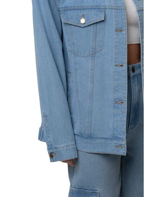 JLUXLABEL Blue Next Phase Denim Jacket