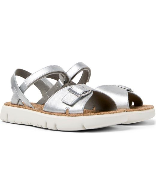 Camper Metallic 2-strap Sandal