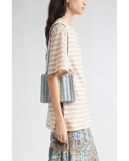 Rabanne 1969 Icon Leather Shoulder Bag in Blue | Lyst